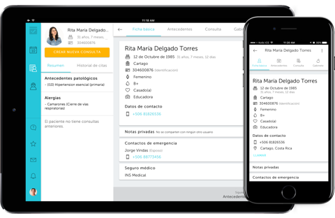 All your information in one place - Electronic health record HuliPractice